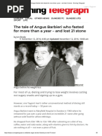 1. the Tale of Angus Barbieri Who Fasted for More Than a Year - And Lost 21 Stone - Evening Telegraph