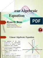 3 - Linear Algebraic Equations