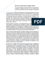 Aportaciones de La Sociologia Al Trabajo Social