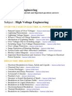 High Voltage Engineering - Lecture Notes, Study Materials and Important questions answers