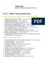 High Voltage Engineering - Lecture Notes, Study Materials and Important Questions Answers