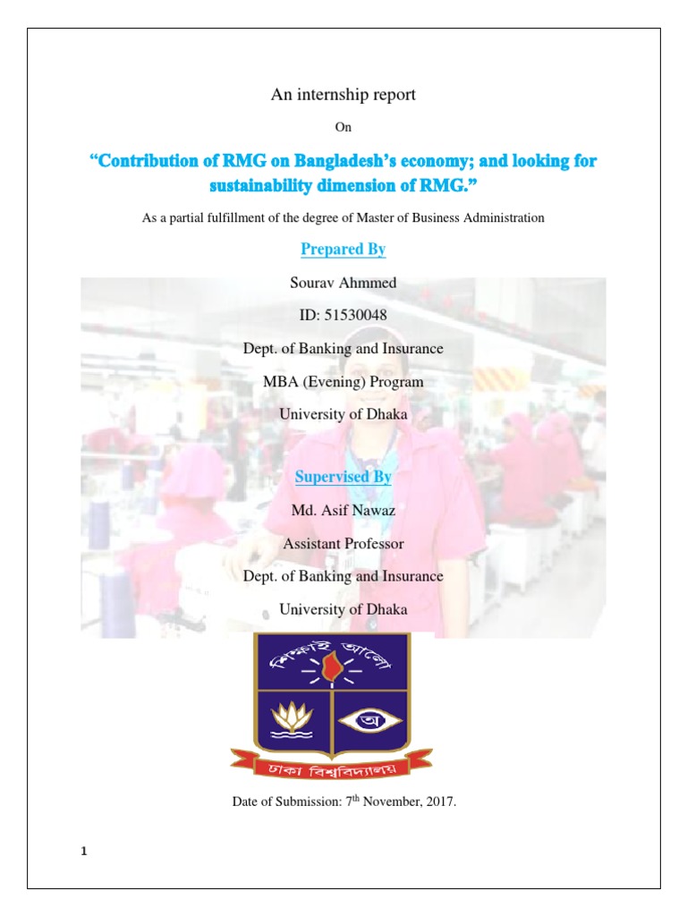 MBA Internship Report PDF | PDF | Sustainability | Employment