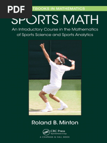Sports Math An Introductory Course in The Mathematics of Sports Science and Sports Analytics