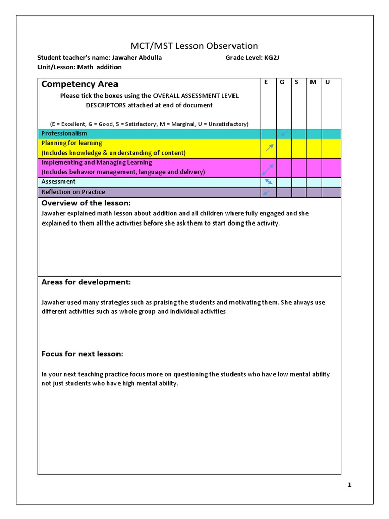 Peer Observation | PDF