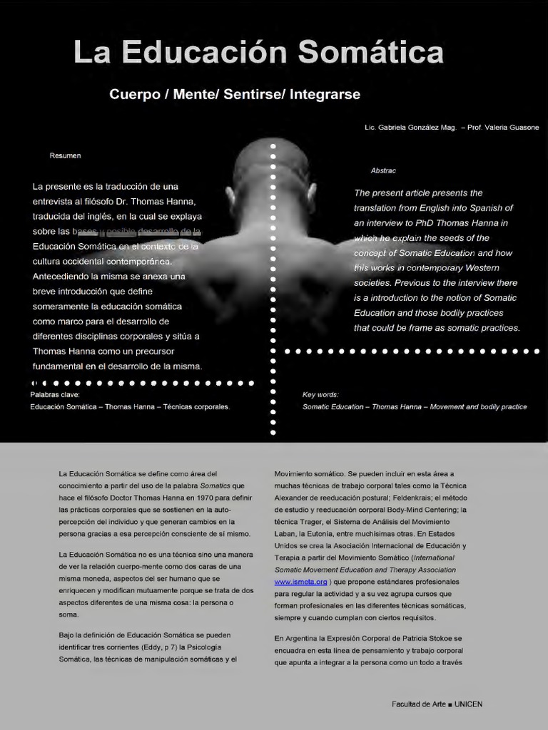 Educacion Somatica | PDF | Vida | Sicología