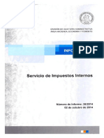 Informe Final 38-14 Servicio de Impuestos Internos Auditoria Al Proceso de Devolución de Impuesto Al Valor Agregado Exportadores - Octubre 2014