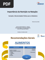 alimentação na natacao