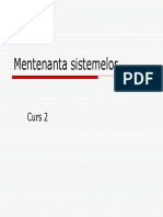Mentenanta Sistemelor - 2 PDF