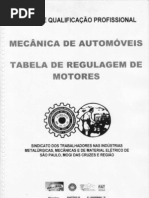 Tabela de Regulagem de Motores