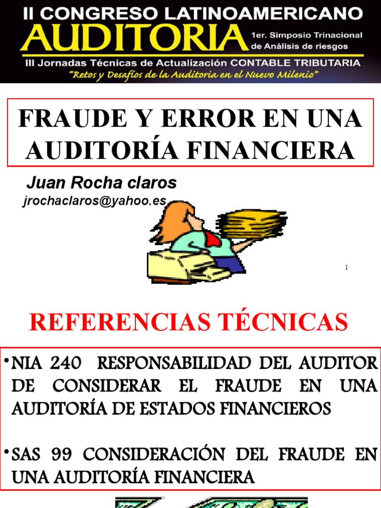 Fraude y Error en Auditoría Financiera | PDF | Contralor | Auditoría ...