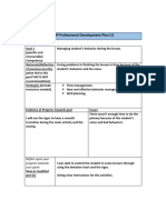 pdp professional development plan