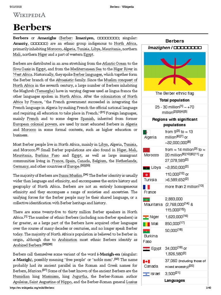 Berbers | PDF | Berbers | North Africa