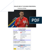 Profil Pemain Bulu Tangkis Indonesia