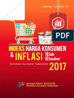 Indeks Harga Konsumen Dan Inflasi Kota Kendari Provinsi Sulawesi Tenggara 2017