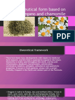 Pharmaceutical Form Based on Oregano and Chamomile