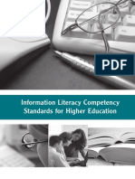 ALA - Information Literacy Competency Standards for Higher Education