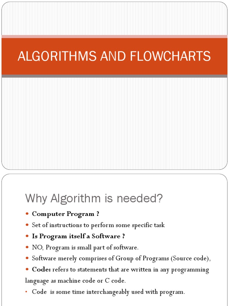 3-Algorithm and Flowchart | PDF | Algorithms | Programming Language