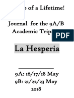 Journal Year 9 La Hesperia 2018 May