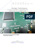 Pcb Design for Si Emc Differental Transmission Lines