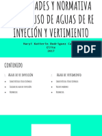 Propiedades y Normativa Para El Uso de Aguas de Re Inyeción y Vertimiento