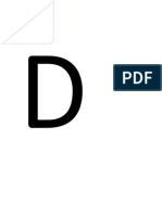 Letter D