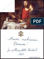 Carta Apostolica Mane Nobiscum Domine - Juan Pablo II