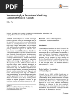 11. Non-Dermatophyte Dermatoses Mimicking Animals