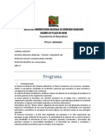 Programa de Derecho Comercial - Titulos y Concursos