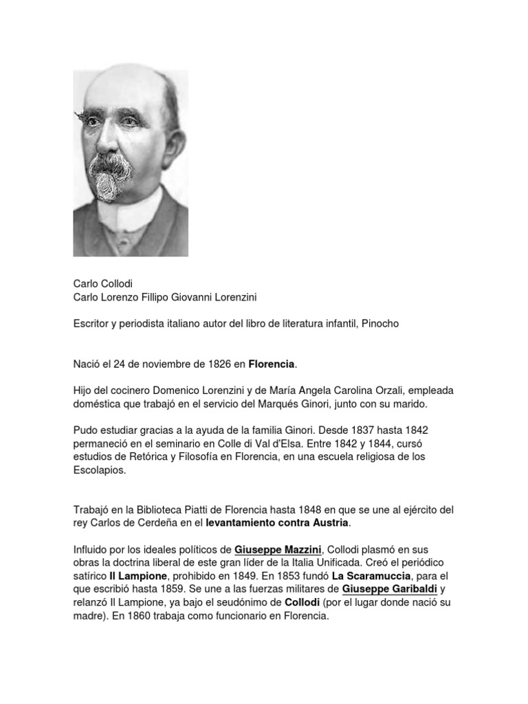 Carlo Collodi | PDF