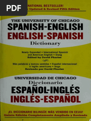 The University Of Chicago Spanish Dictionary Spanish English E Pdf Pdf Word Translations