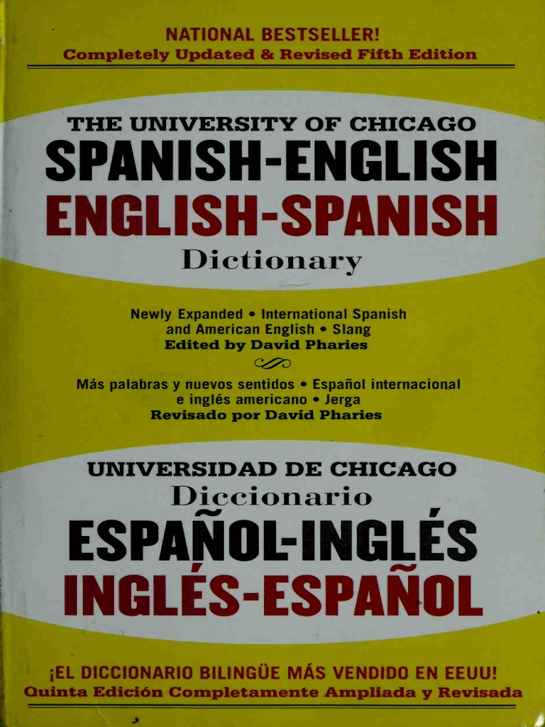 The University of Chicago Spanish Dictionary Spanish-English, E PDF | PDF |  Word | Translations