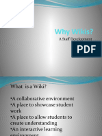 Why Wikis?: A Staff Development by Karen Field