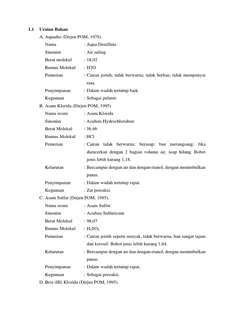 Uraian Bahan | PDF