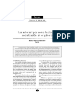 Los Estereotipos Como Factor de Socialización en El Género: Temas