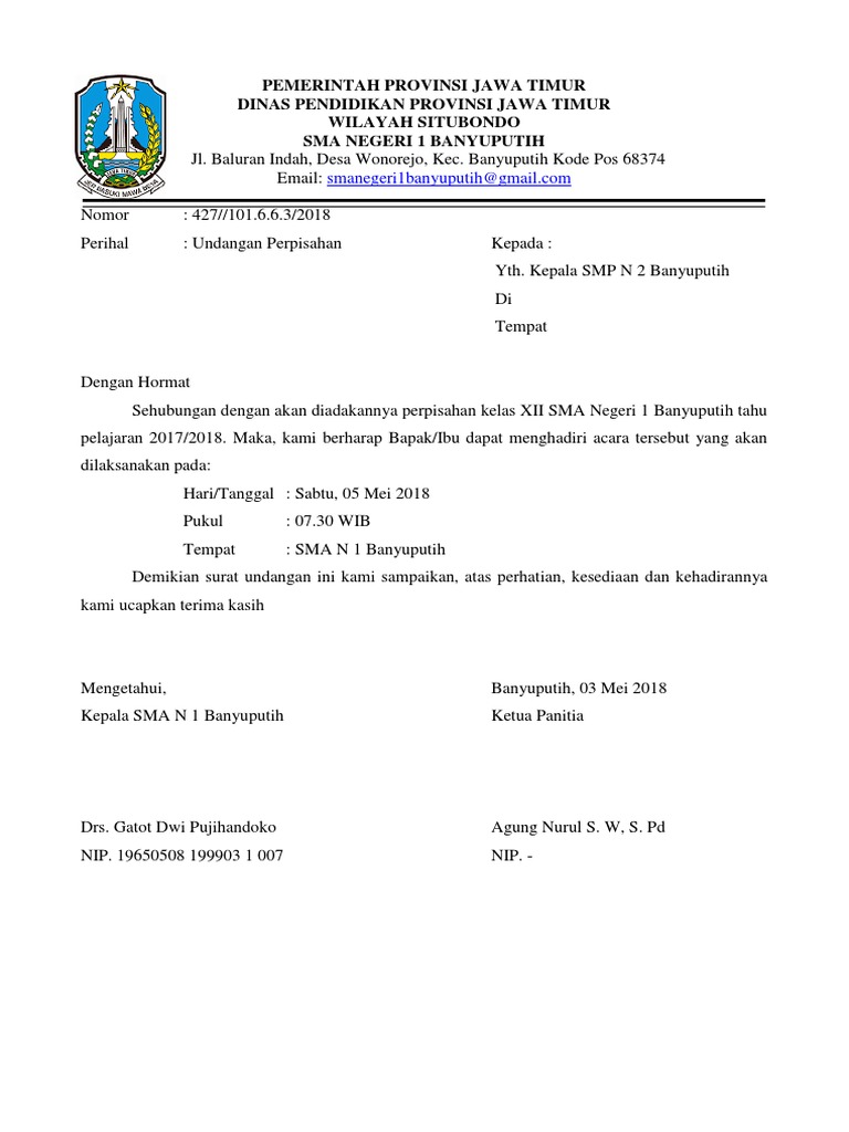 93 Contoh Undangan Perpisahan Kelas Xii Sma Gratis Terbaik