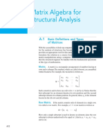 Matrix Algebra For Structural Analysis: Appendix