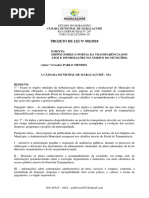 Projeto de Lei Portal Da Transparência