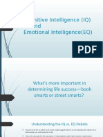 Cognitive Intelligence (IQ) and Emotional Intelligence (EQ)