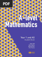A-level Maths Generic Sample Chapter Year 1 FINAL