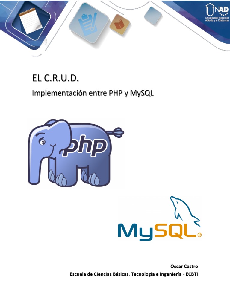 CRUD en PHP y MySQL: Guía Práctica | PDF | Comillas | Tabla (base de datos)