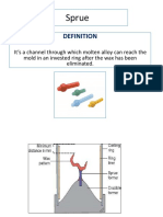 Sprue Definition, Role and Formation Materials