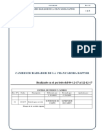 Informe Cambio de Radiador de La Chancadora Raptor PDF