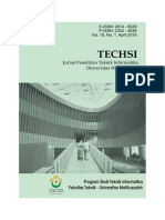 Jurnal Techsi, Vol. 10, No. 1, April 2018