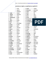 200 Palabras Importantes en Inglés # 5 y Su Significado en Español 5