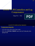 Lesson 19 PI Controllers and Lag Compensators-1