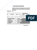 Jadwal Pengiriman Alat Dan Bahan Material