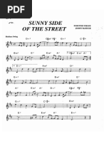 Sunny Side Of The Street Pdf