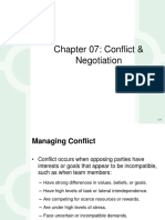 Conflict & Negotiations