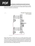 REF vs SEF Protection in Transformers | PDF | Transformer | Relay