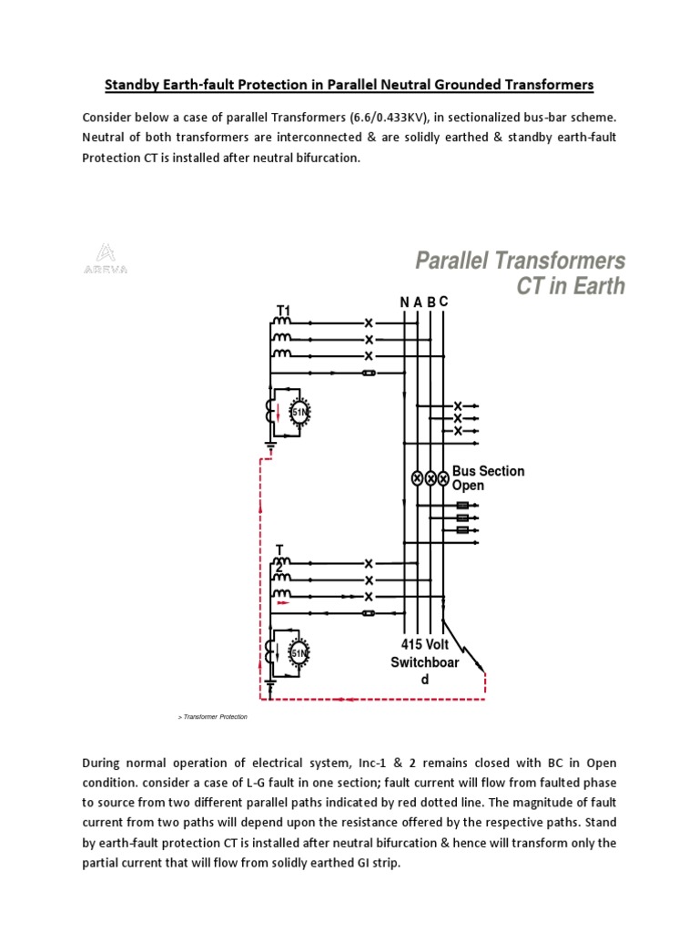 Standby Earthfault Protection Discrepancy Recommendations Pdf Transformer Electrical Equipment